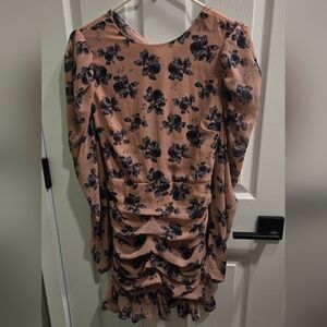 Nasty Gal Open Back Chiffon Dress Size US8